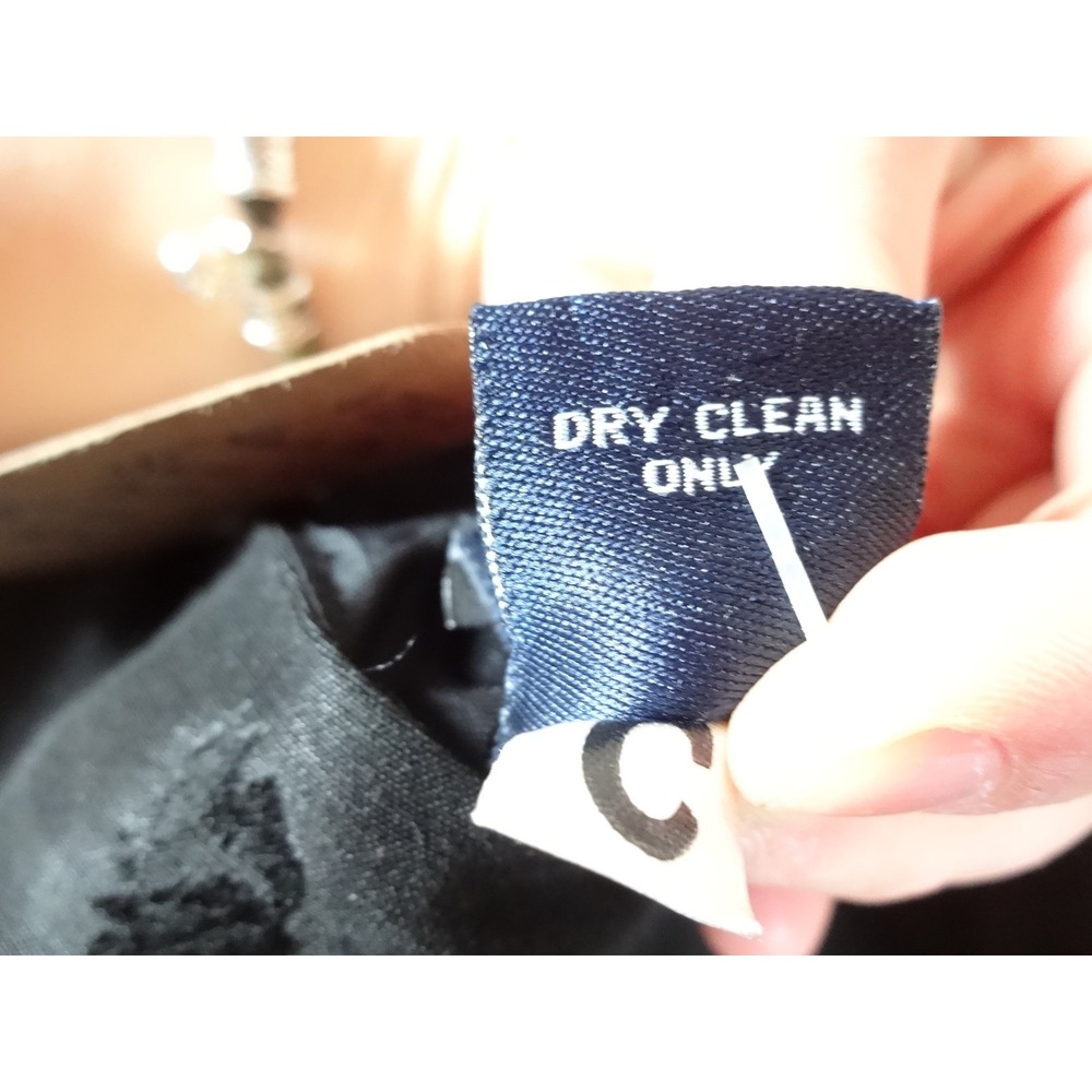 90s Vintage Ann Taylor Sheath Dress Womens 12 Black Silk Linen Floral Cocktail - Picture 8 of 8